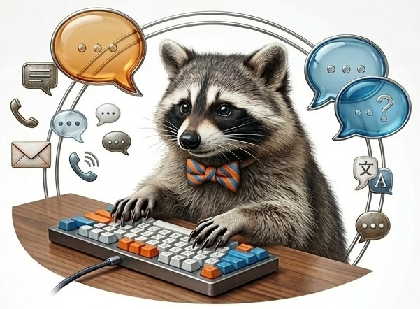 Chatty Raccoon logo